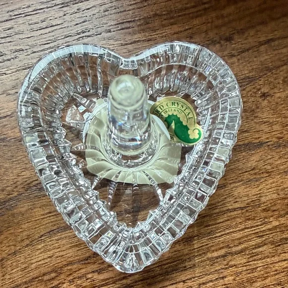 Waterford Crystal Heart Jewelry Holder - Picture 2 of 9